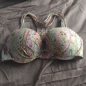 PINK printed bikini top